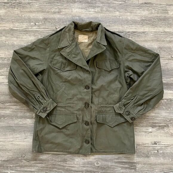 Vintage 40s 50s Military M-1943 Field Jacket Size 12R - Picture 1 of 6